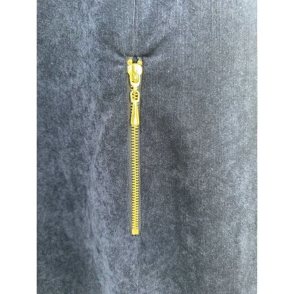 NWT Sharagano Deep‎ Navy Corduroy Short Sleeve Shift Dress Size 16 - Picture 4 of 10